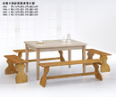 白橡木美耐板餐桌實木腳